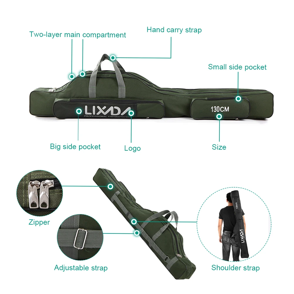 Durable Fishing Bag with Adjustable Length 2 Durable Fishing Bag with Adjustable Length - Image 2