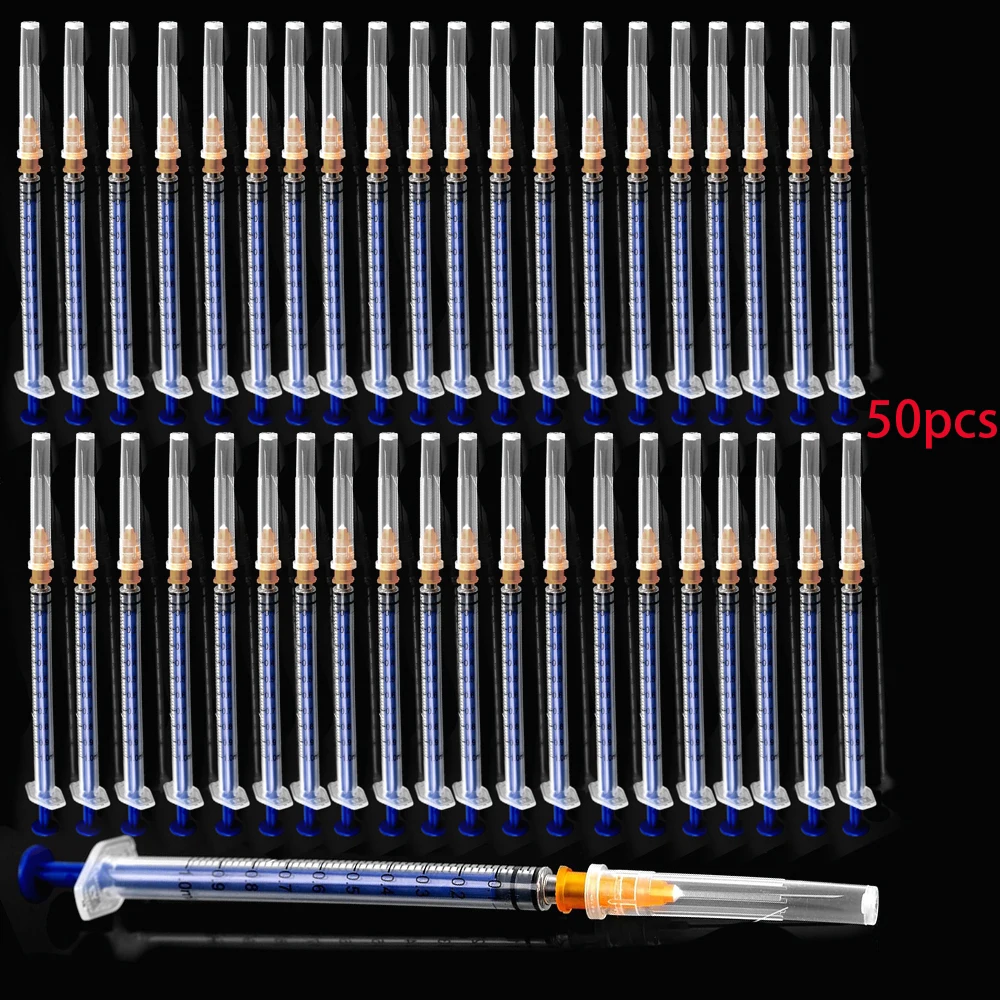 50-Pack Disposable 1mL Syringe Set with Needles 7 50-Pack Disposable 1mL Syringe Set with Needles - Image 7