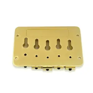Gold Finish 5-String Bass Bridge for Through-Body Installs 10 Sfd106c831d9d4ee4a2d7dc2f88b9381eD