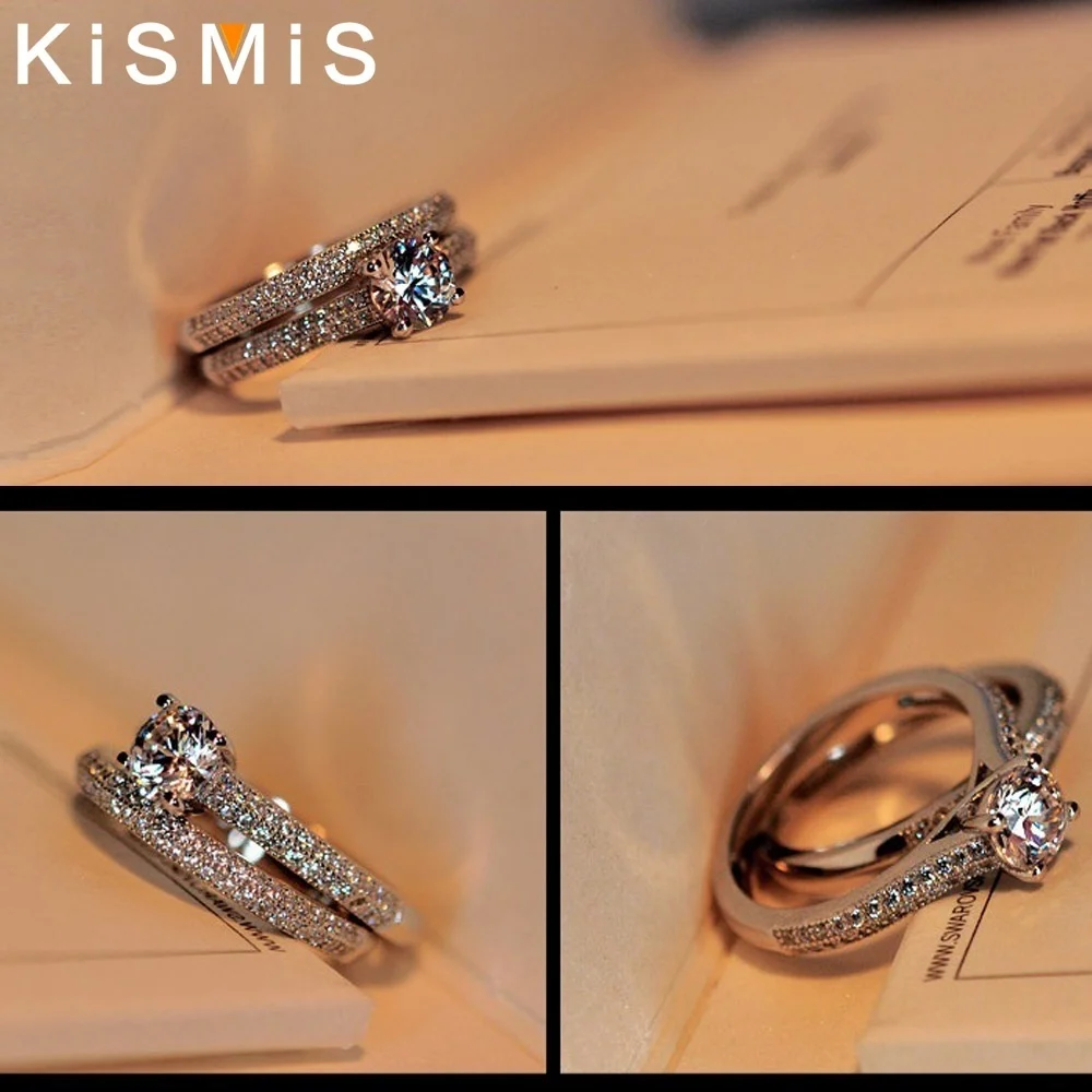 Elegant Wedding Ring Set with 1.25-Carat Centerstone 6 Elegant Wedding Ring Set with 1.25-Carat Centerstone - Image 6