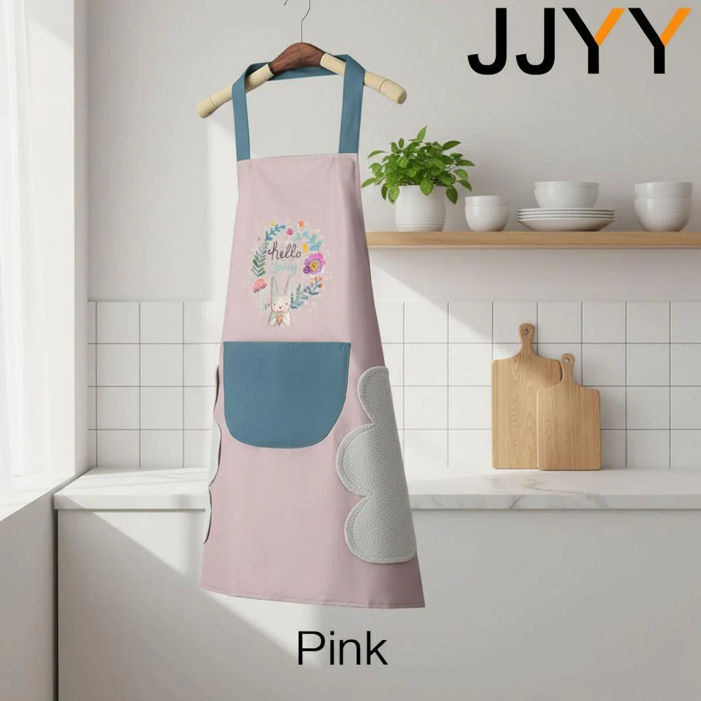 Waterproof Kitchen Apron with Floral Pattern 8 Waterproof Kitchen Apron with Floral Pattern - Image 8