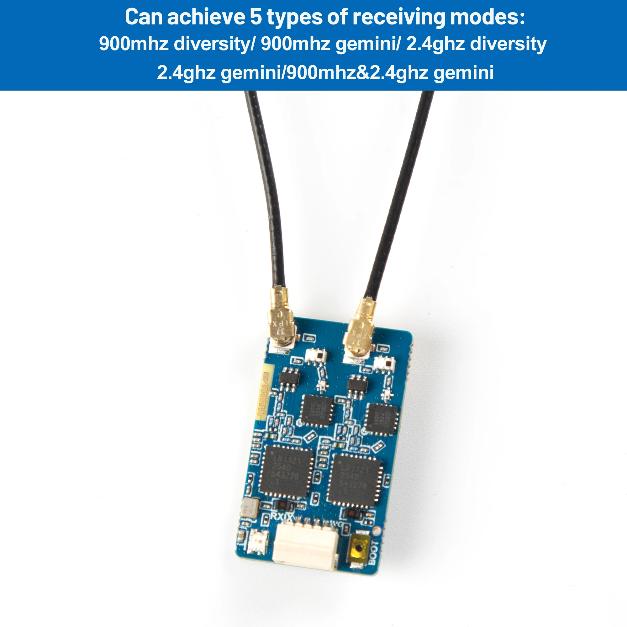 Dual-Band ELRS Receiver for Drones 27x16mm 4 Dual-Band ELRS Receiver for Drones 27x16mm - Image 4