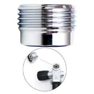 MagiDeal Chrome Brass Dive Adapter for DIN to Yoke 11 Sfd513951af8a40a4917a9298e4a600fbo