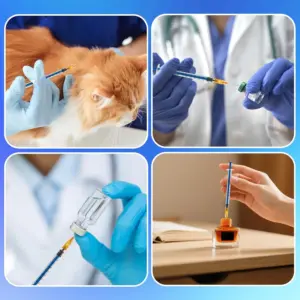 50-Pack Disposable 1mL Syringe Set with Needles 13 Sfdba584b597044d98ab7b2aaced387d67