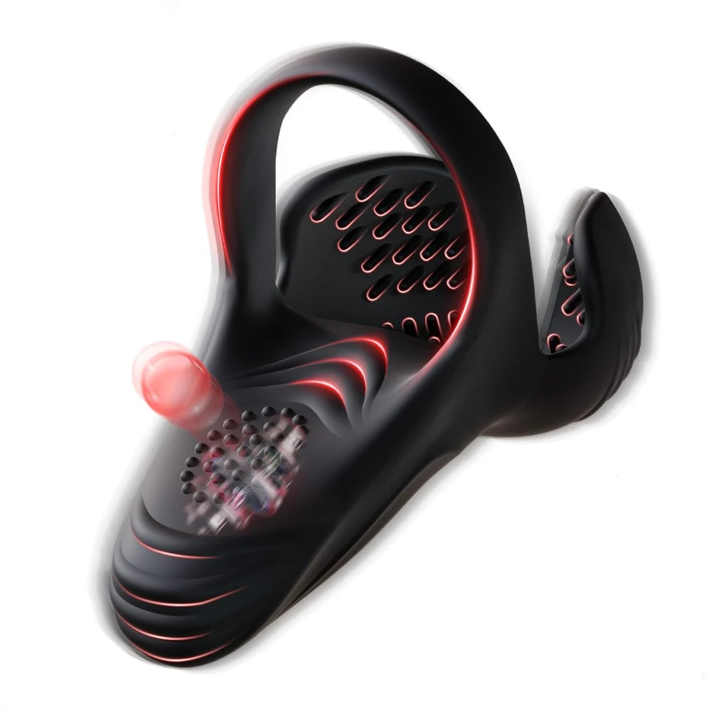 High-Tech Black Vibrating Cock Ring with Remote 7 High-Tech Black Vibrating Cock Ring with Remote - Image 7