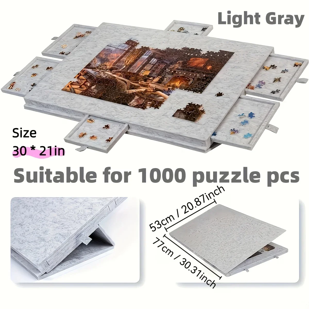 Cityscape Puzzle Organizer with 7 Desks 6 Cityscape Puzzle Organizer with 7 Desks - Image 6