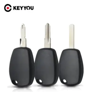 Black Car Key Shell Case for Renault Models