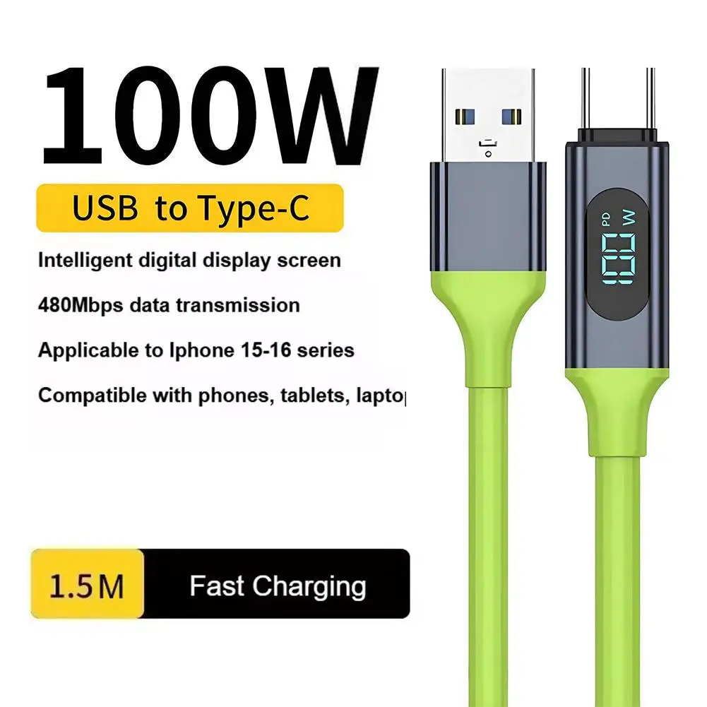 240W USB-C Charging & Data Cable with LED Display 2 240W USB-C Charging & Data Cable with LED Display - Image 2