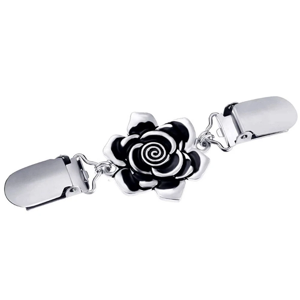 Vintage Metal Brooch Set with Rhinestones 10 Vintage Metal Brooch Set with Rhinestones - Image 10