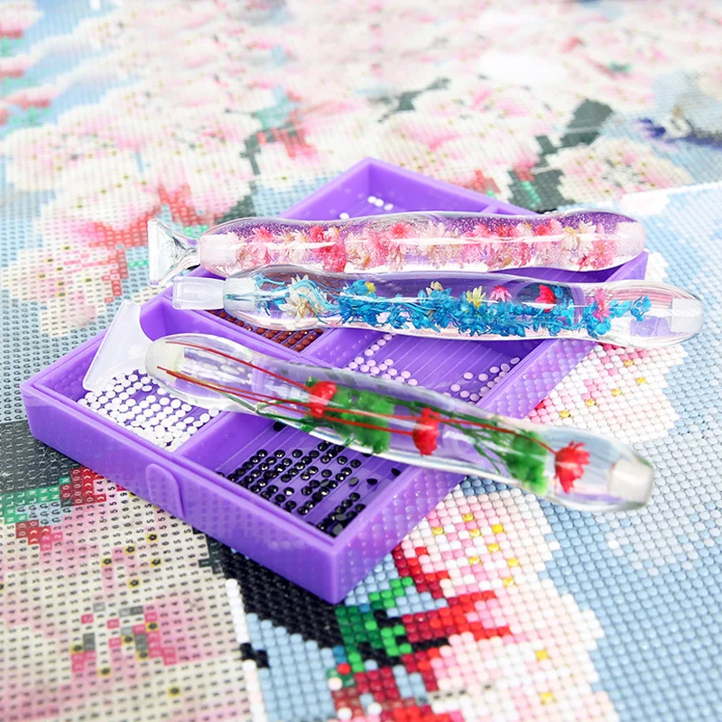 Sparkling Crystal Flower Resin Drill Pen 2 Sparkling Crystal Flower Resin Drill Pen - Image 2