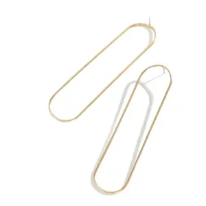 Elegant Gold-Copper Geometric Drop Earrings 10 Sff337cc4d1244c83a67a8158e0d60870Y