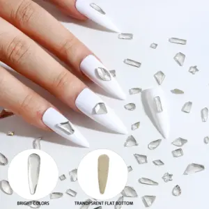White Glass Rhinestone Set for Nail Art 11 Sff37390b6e2348d1a189f849c90a696ei