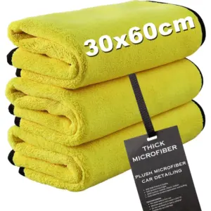 Bright Yellow Microfiber Cleaning Towels Set 16 Sff4445544bd040a0b07e9dbb2b5a199dP