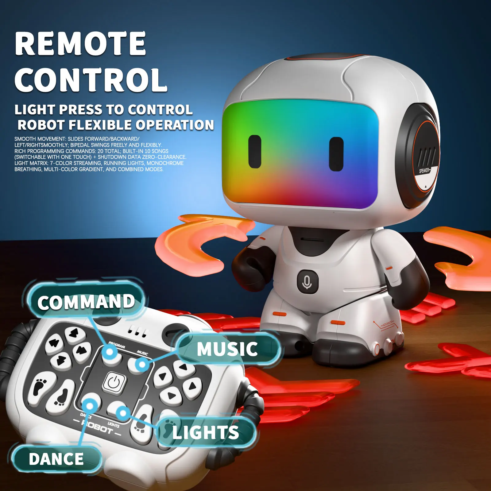 Colorful Remote Control Sensor Robot for Ages 14+ 4 Colorful Remote Control Sensor Robot for Ages 14+ - Image 4