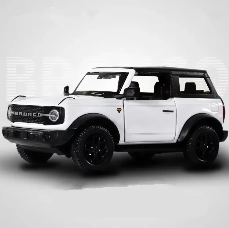 Vibrant Yellow Ford Bronco Model Car 1:36 Scale 6 Vibrant Yellow Ford Bronco Model Car 1:36 Scale - Image 6