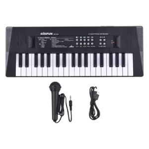 Black 37-Key Electronic Keyboard for Beginners