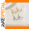 Unisex Zinc Alloy Cross Stud Earrings KC Golden