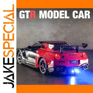 Nissan GT-R R35 1:24 Diecast Model in Black & Blue