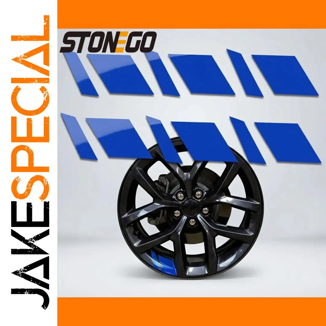 Reflective Racing Wheel Decal Set for 16-21 Inches 1 Reflective Racing Wheel Decal Set for 16-21 Inches