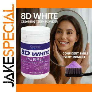 8D White Teeth Whitening Powder 50g