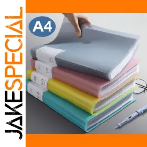 Multi-layer Transparent A4 Document Folder in Vibrant Colors
