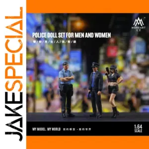 1:64 Scale Resin Police Figures Set