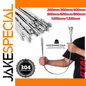 Stainless Steel Zip Tie Set 50 pcs