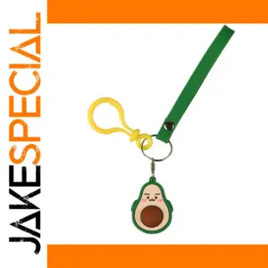 Trendy Silicone Avocado Keychain for Women