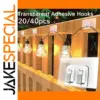 Transparent Adhesive Hooks for Indoor & Outdoor Use