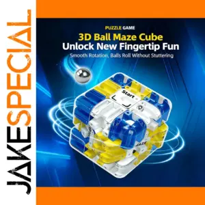 Colorful 3D Ball Maze Cube Puzzle