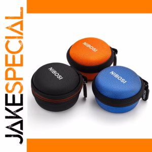 NIBOSI Earbuds Storage Case 8x8x5 cm