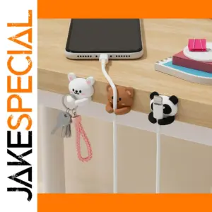 Animal Cartoon Cable Clips for Desk Organization