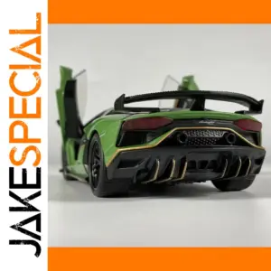 Green Lamborghini Aventador SVJ63 Model