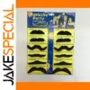 Set of 12 Self-Adhesive Fake Mustaches for Parties