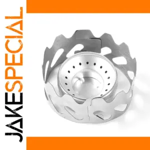 Silver Aluminum Camping Stove for Outdoors