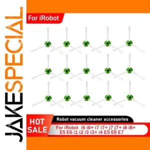 Vibrant Green Roomba Side Brush Set for i and e Series