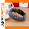 Men's Survival Paracord Bracelet with POM Buckle