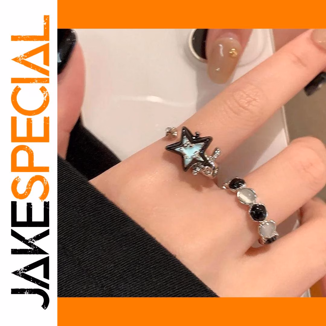 Vintage Star Open Ring in Zinc Alloy 1 Vintage Star Open Ring in Zinc Alloy