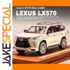 White 1:24 Lexus LX570 Diecast Model for Collection