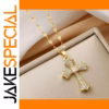 Gold Cross Pendant Necklace for Women