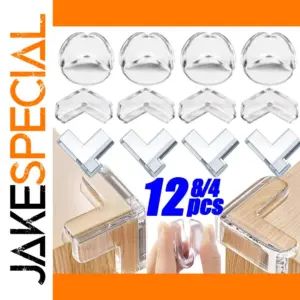 Transparent Silicone Corner Protectors Set for Furniture