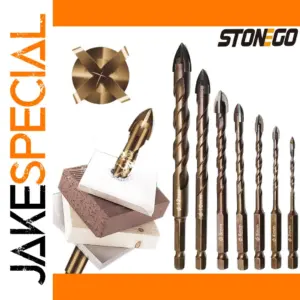 StoneGO Tile & Glass Drill Bit Set, 7 Sizes