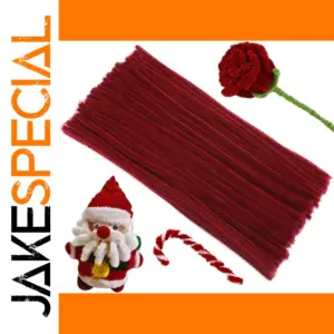 Vibrant Purple-Red Craft Pipe Cleaners Set