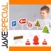 Vivid 12-Piece Traffic Sign Set for Kids