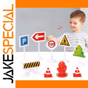 Vivid 12-Piece Traffic Sign Set for Kids