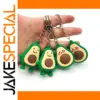 Playful Avocado Keychain for Bags and Keys