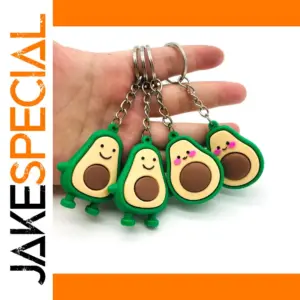 Playful Avocado Keychain for Bags and Keys