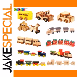Wooden Miniature Train for Dollhouses