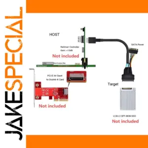PCIe 4.0 SFF-8643 to SFF-8639 Storage Cable