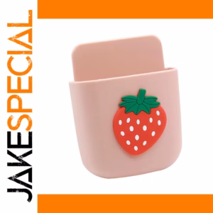 Pink Strawberry Wall Organizer for Electronics